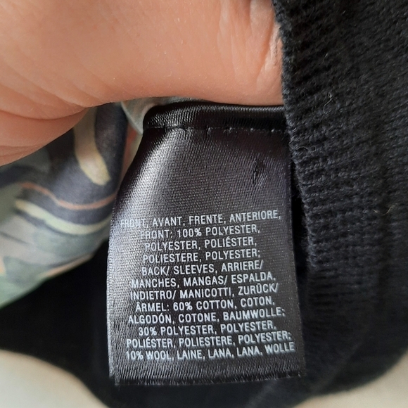 Anthropologie Knitted & Knotted Michelle Morin Chiffon Panel Sweater S - Picture 6 of 9